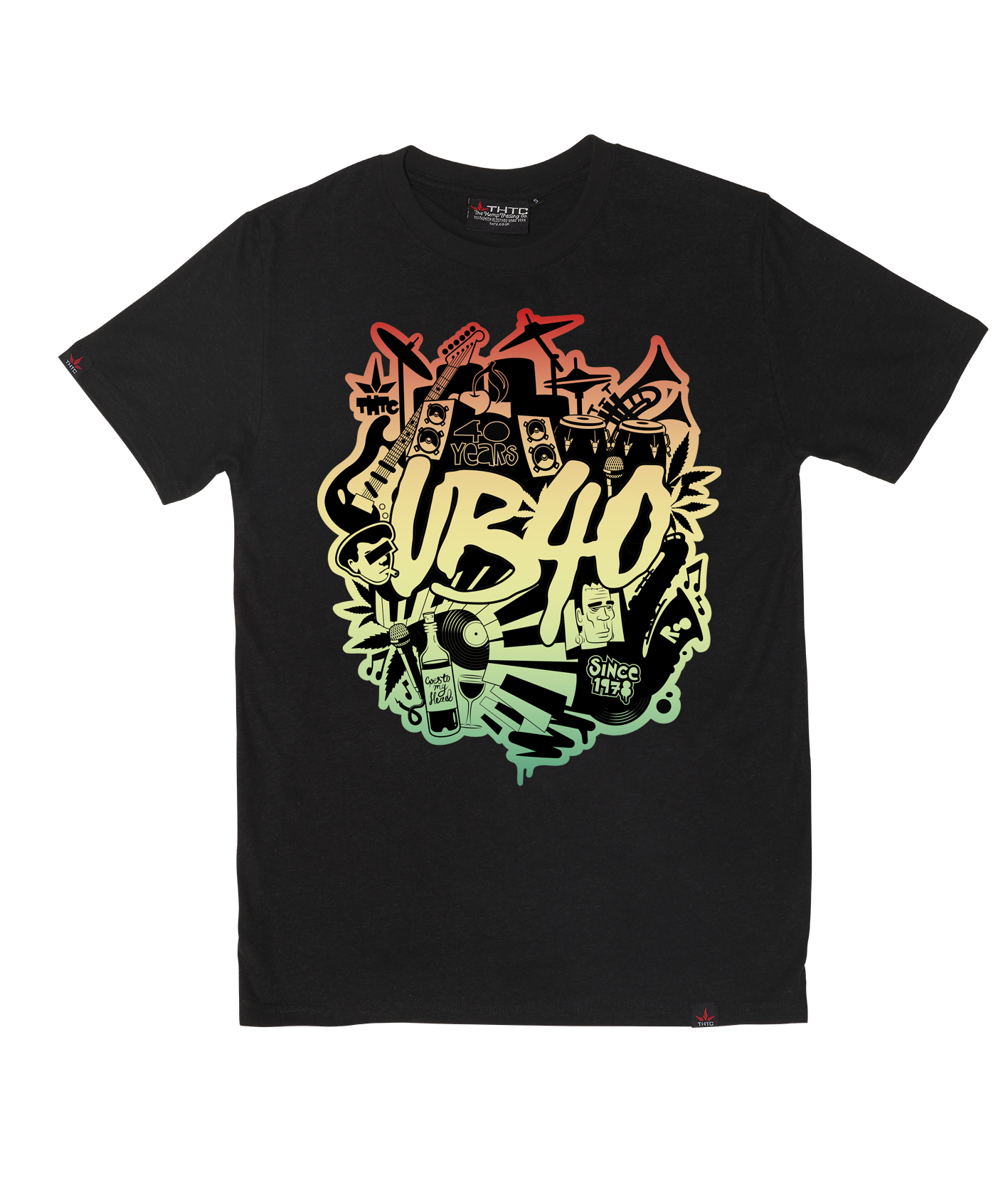 UB40 40th Anniversary T-Shirt | Organic Cotton X Hemp – THTC Clothing